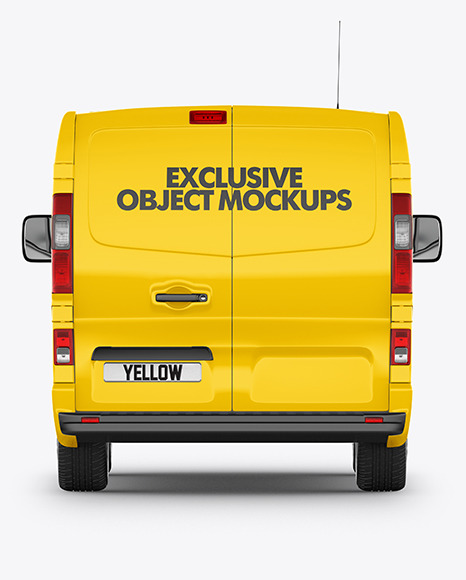 Panel Van Mockup - Back View