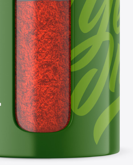 Glossy Spice Jar w  Paprika Mockup PSD #1