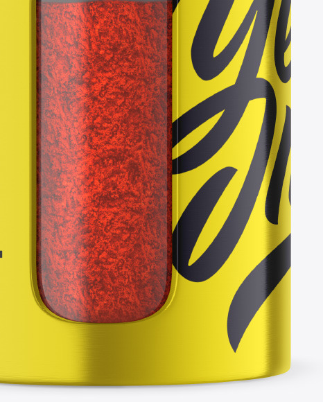 Metallic Spice Jar w  Paprika Mockup PSD #1