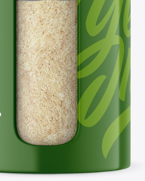 Glossy Spice Jar w  Granulated Garlic Mockup PSD #1