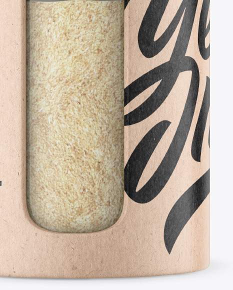 Glossy Spice Jar w  Granulated Garlic Mockup PSD #6