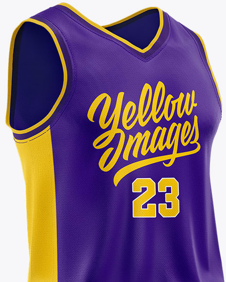 Basketball Kit Mockup   Half Side View PSD #2