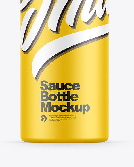Plastic Sauce Bottle Mockup PSD #1