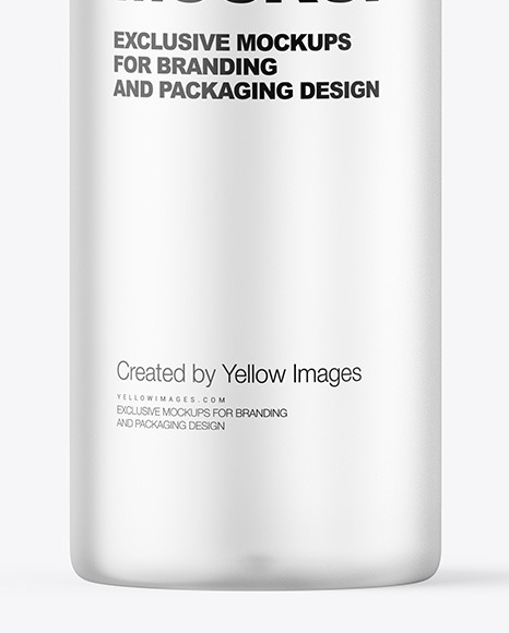 Frosted Cosmetic Bottle Mockup PSD #7
