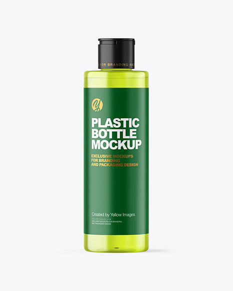Color Plastic Cosmetic Bottle Mockup