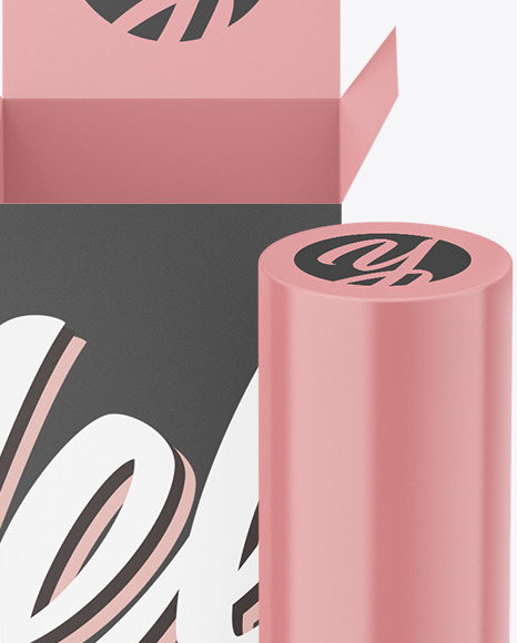 Lipstick Pencil with Box Mockup PSD #2