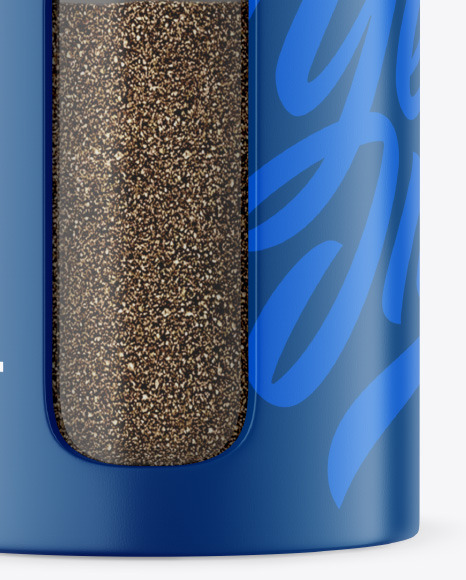 Matte Spice Jar w  Black Pepper Mockup PSD #1