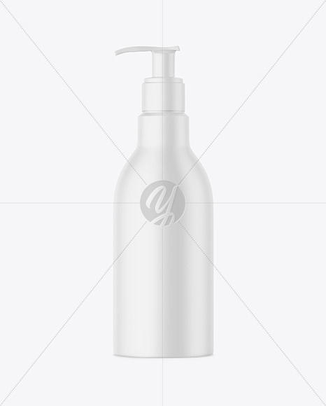 Matte Bottle with Pump Mockup PSD #3