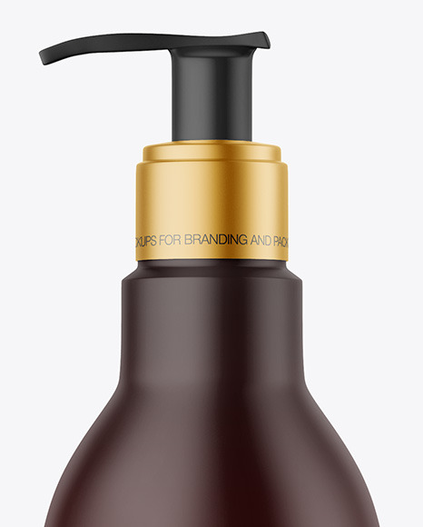 Matte Bottle with Pump Mockup PSD #5