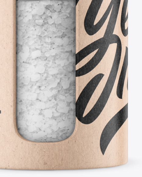 Matte Spice Jar w  Salt Mockup PSD #6
