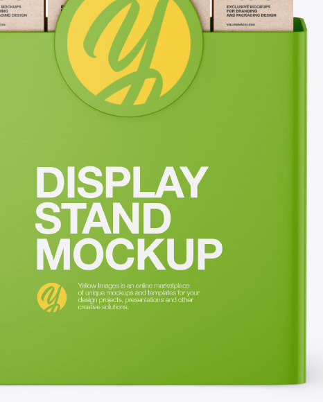 Plastic Display Stand Mockup PSD #7