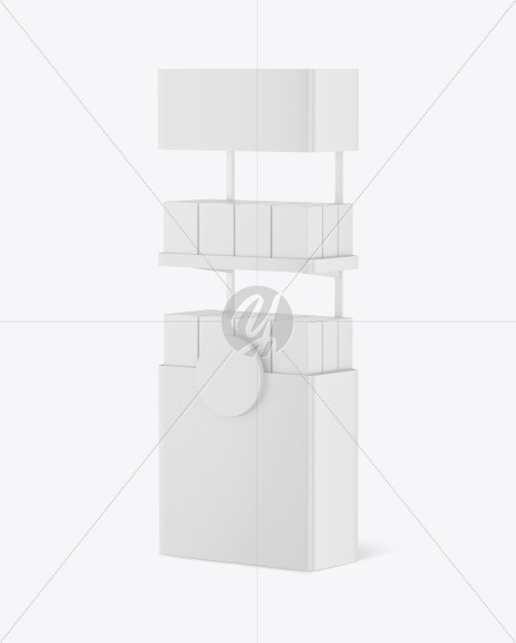 Plastic Display Stand Mockup PSD #3