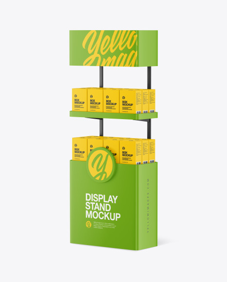 Plastic Display Stand Mockup
