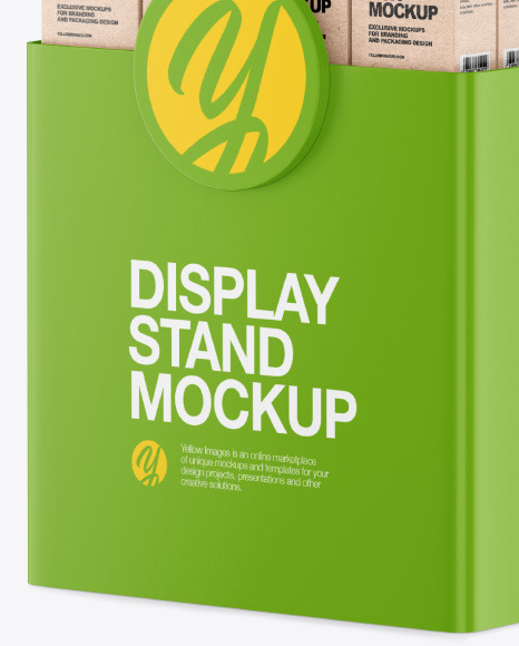 Plastic Display Stand Mockup PSD #7