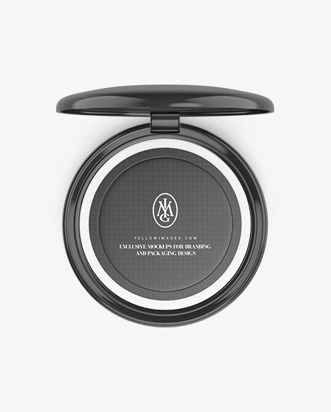 Cosmetic Compact Powder Mockup PSD #2