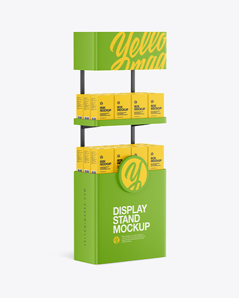 Plastic Display Stand Mockup