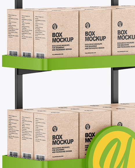Plastic Display Stand Mockup PSD #6