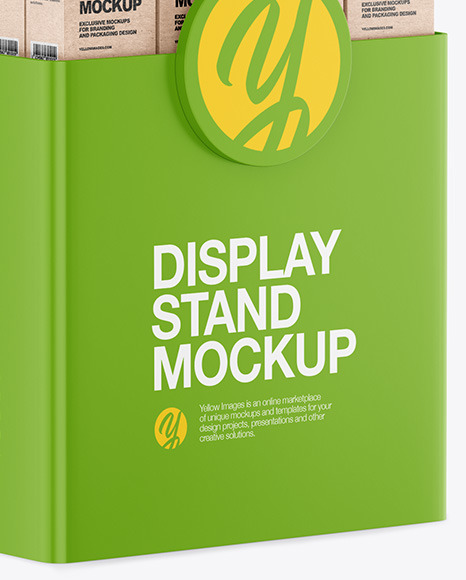 Plastic Display Stand Mockup PSD #7