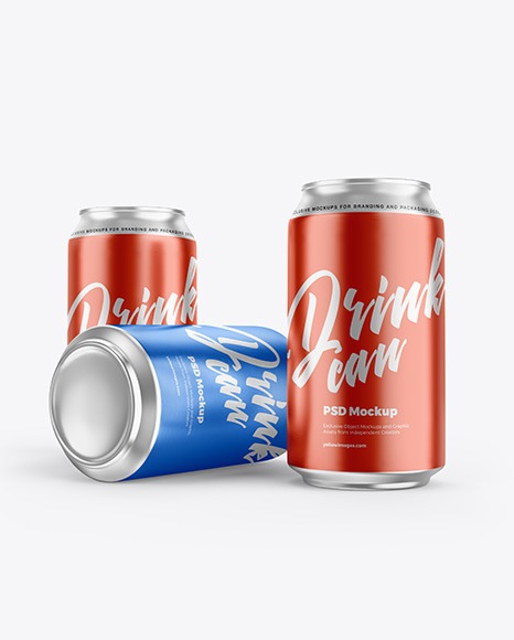 330ml Cans Mockup