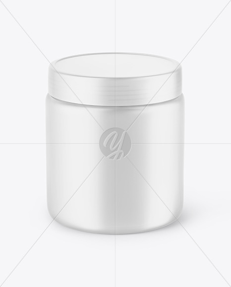 Matte Plastic Jar Mockup PSD #3