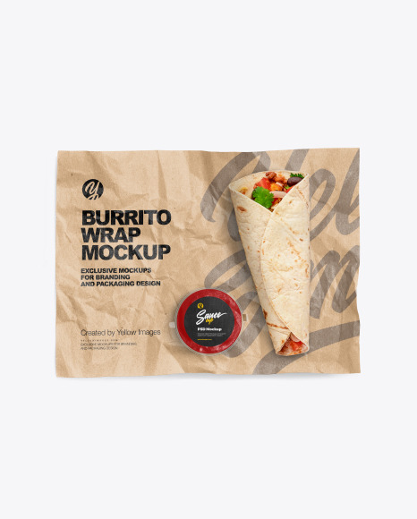 Paper Wrapper with Food Set