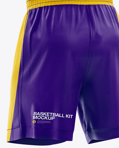 Basketball Kit Mockup   Half Side View PSD #1