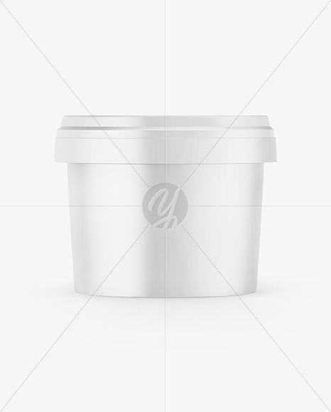 Plastic Cosmetic Jar Mockup PSD #3