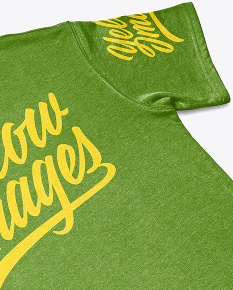 T Shirt with Round Neck Mockup PSD #5