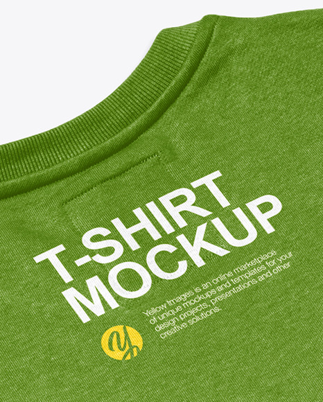 T Shirt with Round Neck Mockup PSD #7