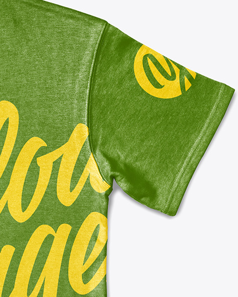 T Shirt w  Round Neck Mockup PSD #7