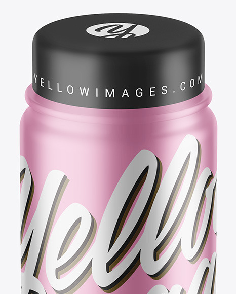 Matte Metallic Bottle Mockup PSD #1