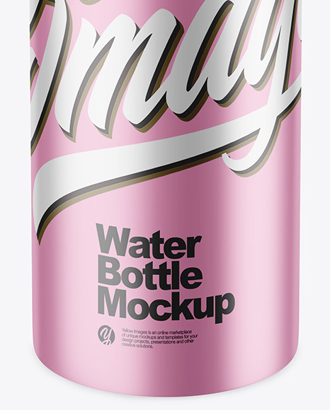 Matte Metallic Bottle Mockup PSD #6