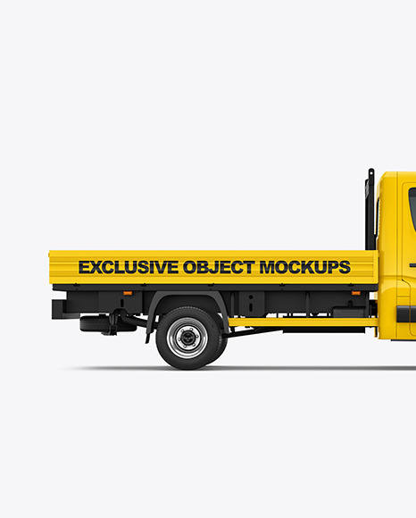 Tipper Van Mockup   Side View PSD #2