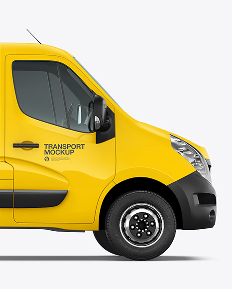 Tipper Van Mockup   Side View PSD #6
