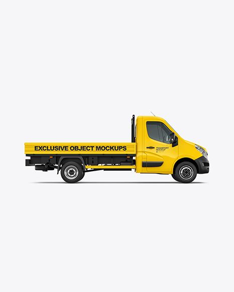 Tipper Van Mockup   Side View PSD #7
