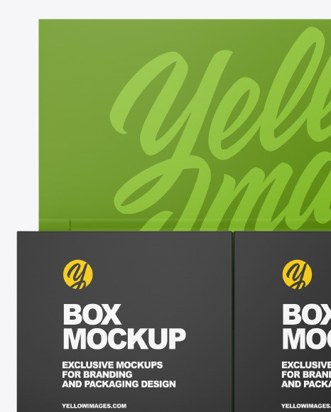Matte Display Box w  Boxes Mockup PSD #2