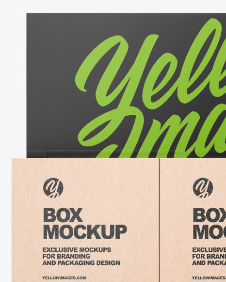 Matte Display Box w  Boxes Mockup PSD #1
