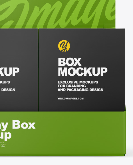 Matte Display Box w  Boxes Mockup PSD #6