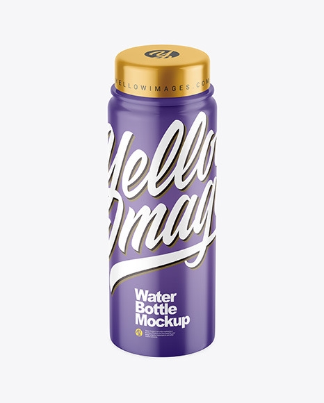 Glossy Plastic Bottle Mockup