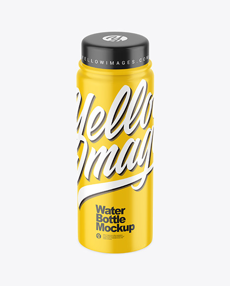 Glossy Plastic Bottle Mockup PSD #2