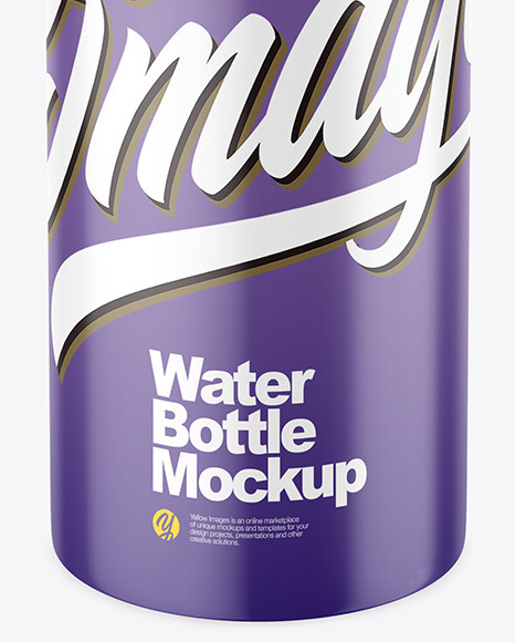 Glossy Plastic Bottle Mockup PSD #6
