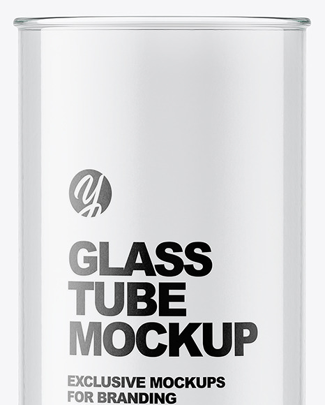 Get Transparent Glass Tube Mockup Easy Edited