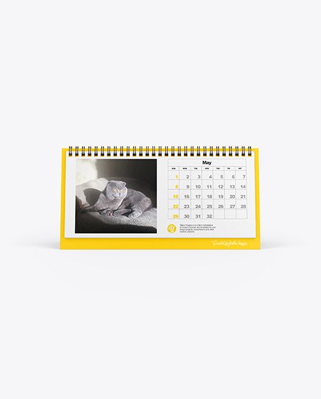Desk Calendar Mockup