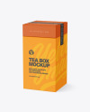 Square Tea Box Mockup