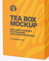 Square Tea Box Mockup