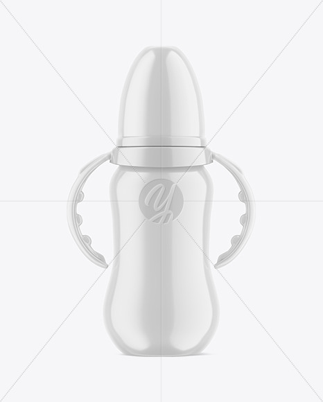 Glossy Baby Bottle Mockup PSD #3