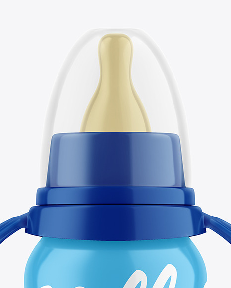 Glossy Baby Bottle Mockup PSD #1