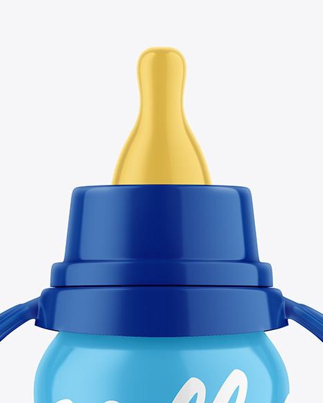 Glossy Baby Bottle Mockup PSD #6