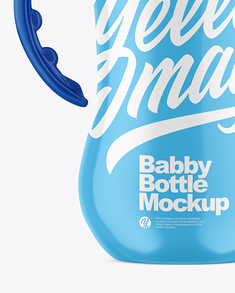 Glossy Baby Bottle Mockup PSD #7