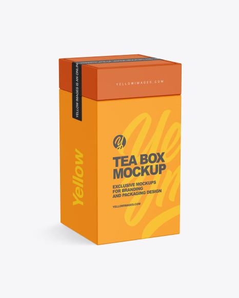 Square Tea Box Mockup PSD #2